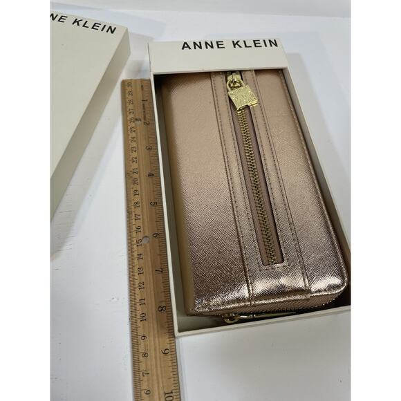 Anna Klein Wallet, Rose Gold, Pink, Pocketbook, Purse New, In Box - Picture 6 of 12